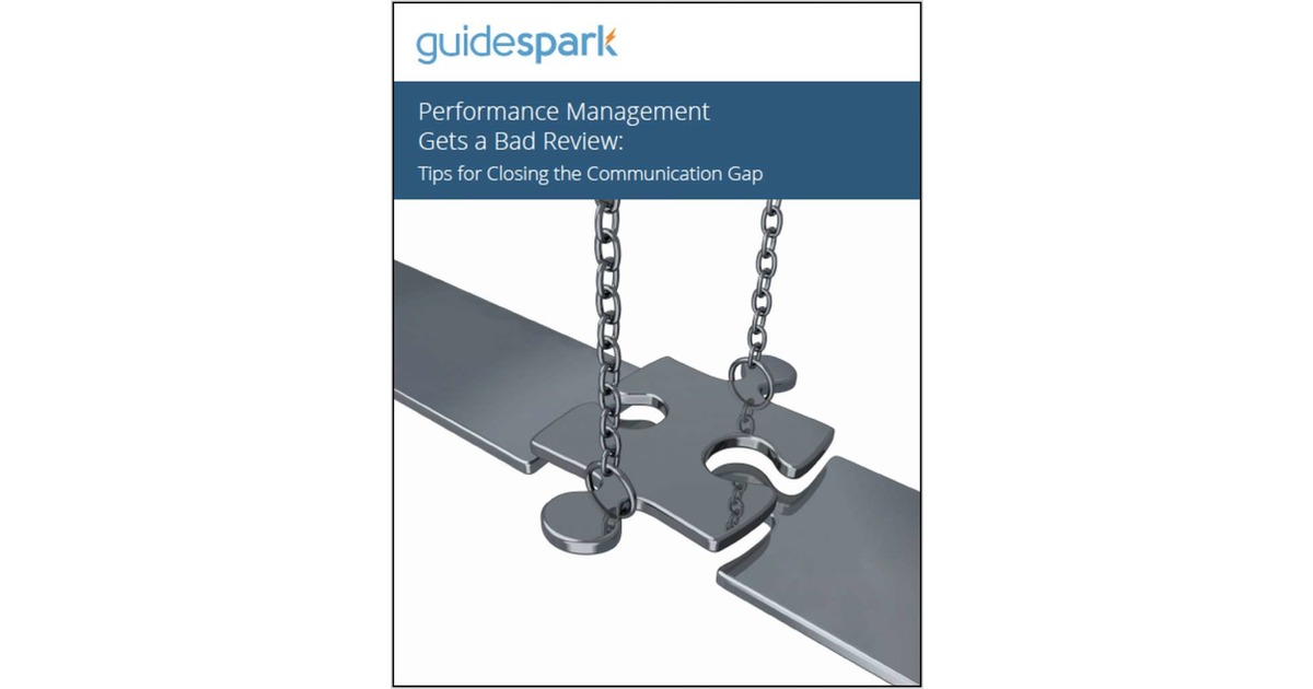 Performance Management Gets a Bad Review