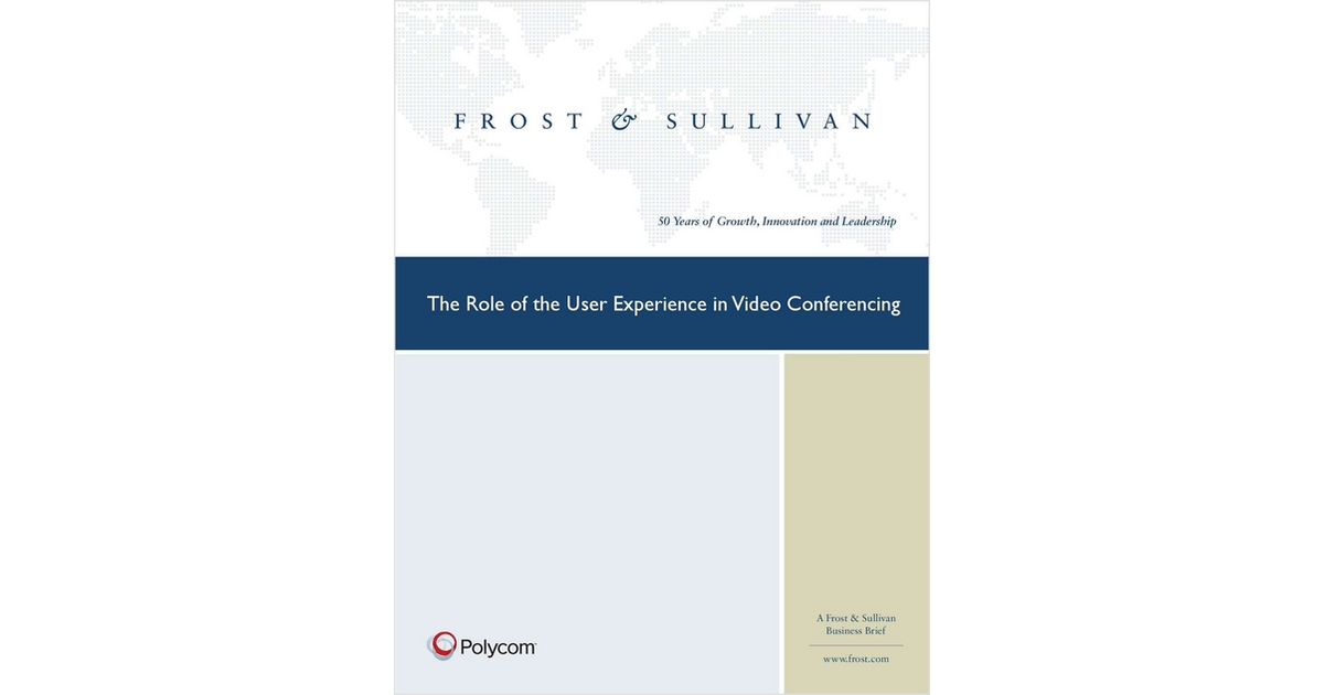 The Role of the User Experience in Video Conferencing