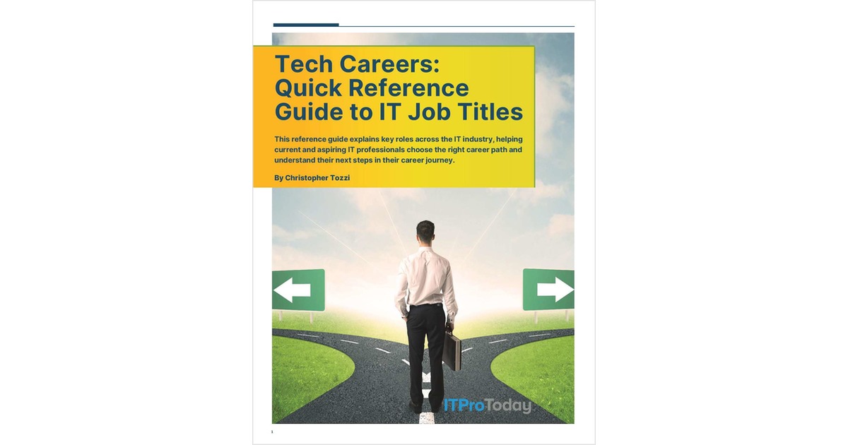 Tech Careers: Quick Reference Guide to IT Job Titles
