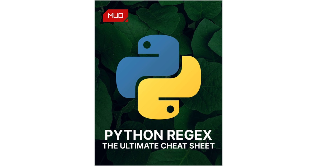 The Python RegEx Cheat Sheet for Budding Programmers