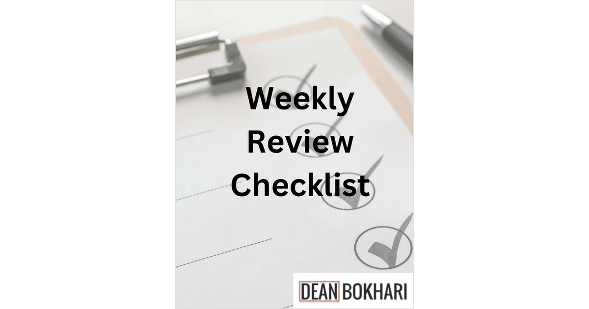 Weekly Review Checklist