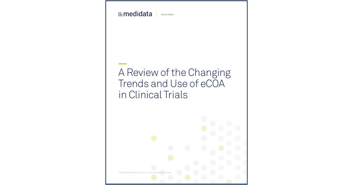 Electronic Clinical Outcome Assessments (eCOA) in Clinical Trials: A Review of Changing Trends