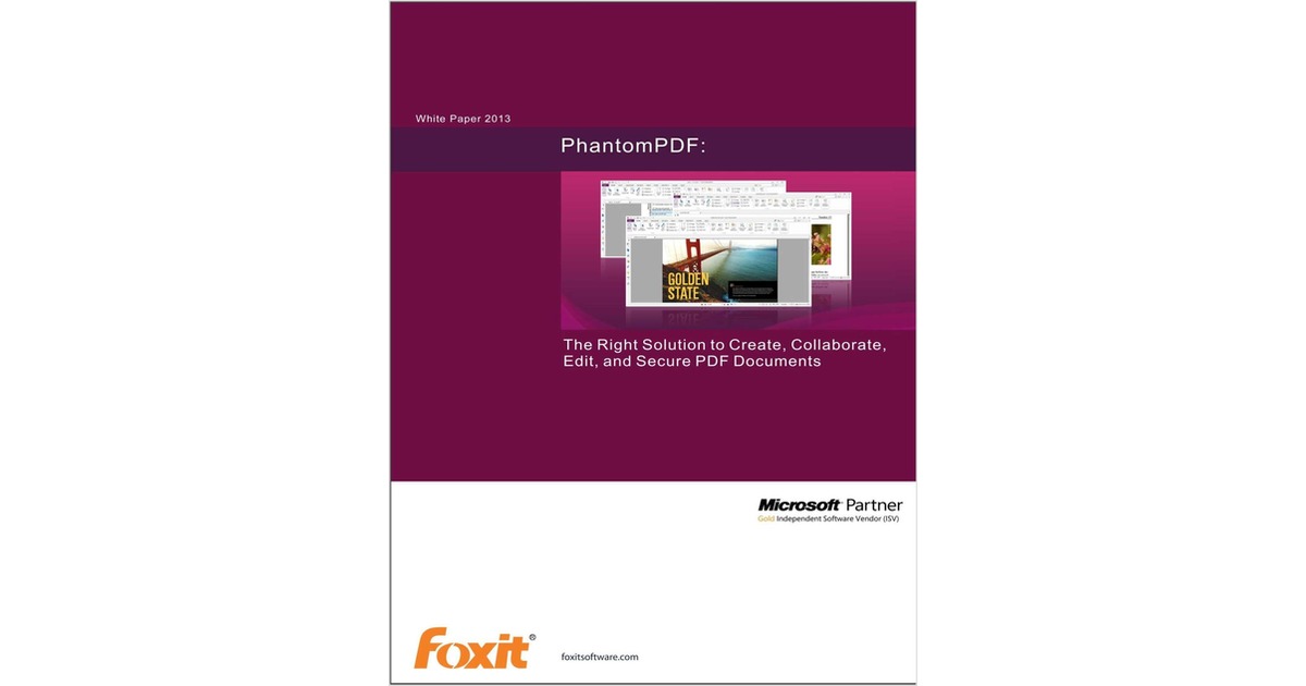 The Right Solution to Create, Collaborate, Edit, and Secure PDF Documents