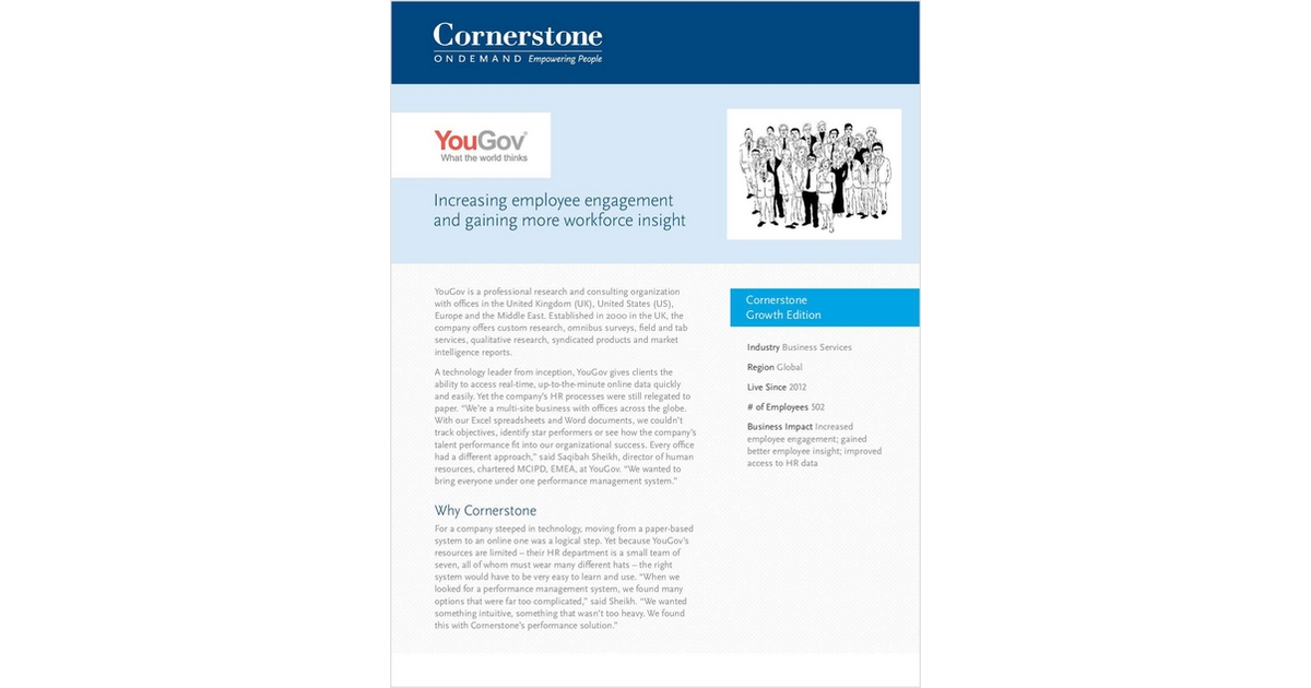YouGov Case Study: Increasing Employee Engagement and Gaining More Workforce Insight